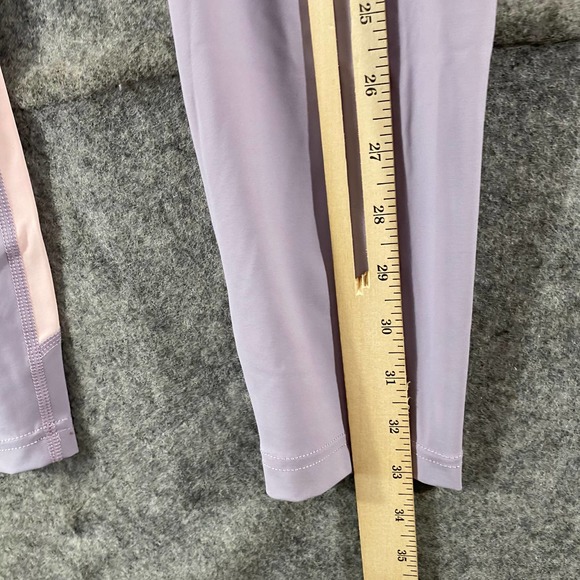 Outdoor Voices Leggings Medium High Rise Colorblock TechSweat Zoom Purple Pink - Picture 9 of 13